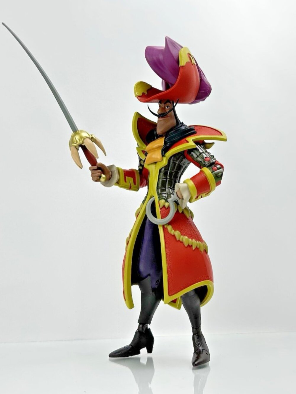 Disney McFarlane Captain Hook Peter Pan Action Figure Mirrorverse 8" With Sword